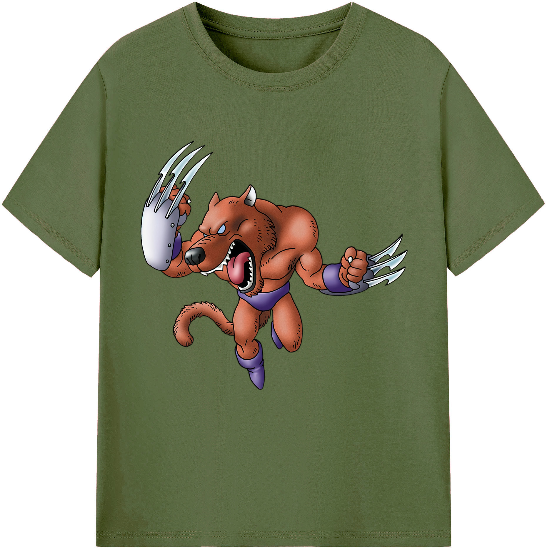 （画像用） ドラゴンクエスト Doragon Kuesuto Dragon Quest 綿100％半袖Tシャツ（フロントプリント）
